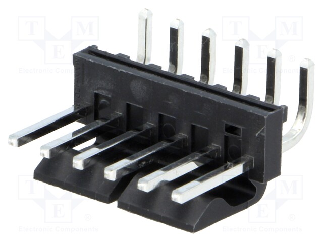 Socket; wire-board; male; KK 396; 3.96mm; PIN: 6; THT; 7A; tinned