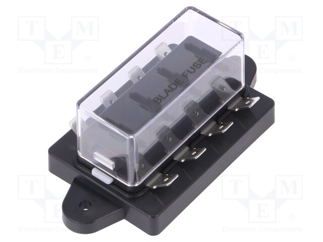 Fuse acces: fuse boxes; fuse: 19mm; 30A; screw; Body: black; UL94V-0