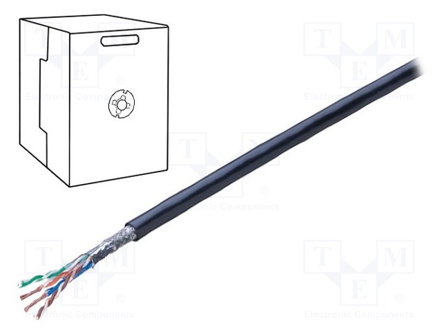 Wire; SF/UTP; industrial Ethernet; 5e; stranded; Cu; 4x2x24AWG