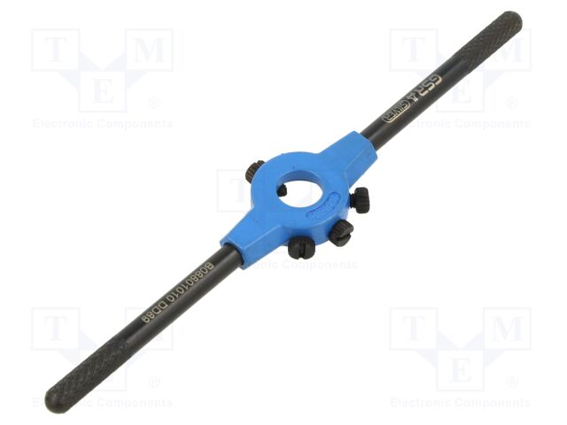 Diestock; Grip capac: M1-M2,6; L: 160mm; Thk: 5mm; zinc alloy