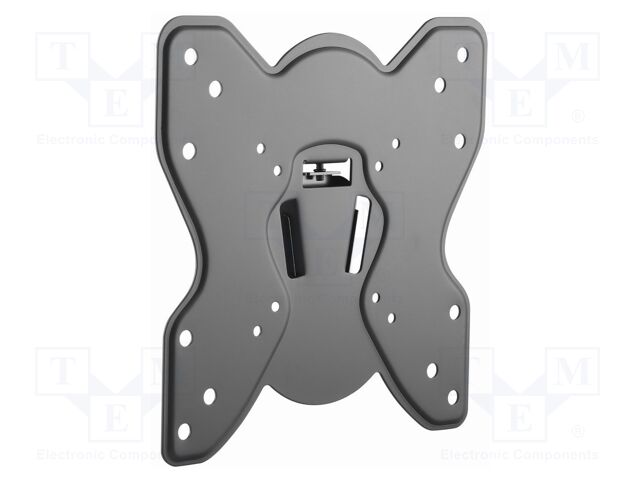 Holder; for wall mounting; 25kg; 23÷42"; black; permanent