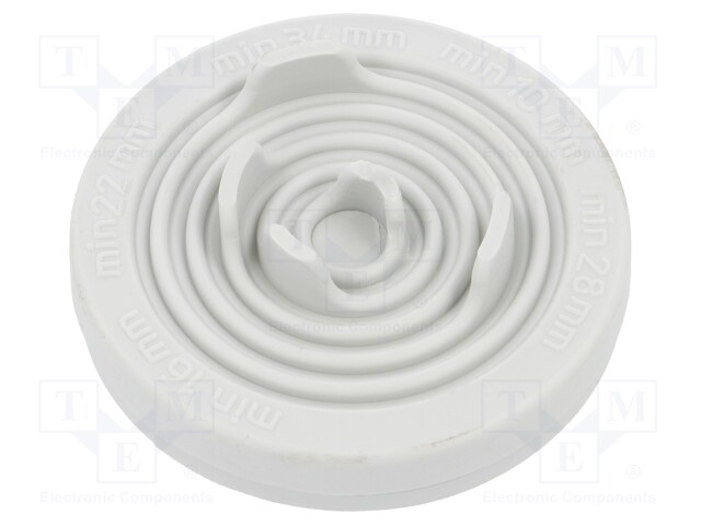 Grommet; Ømount.hole: 40mm; TPE (thermoplastic elastomer)