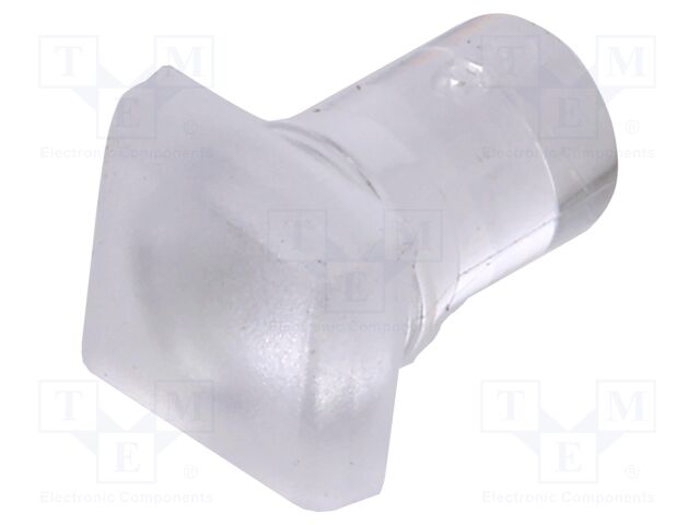 Fiber for LED; 5.8x5.8mm; L: 8.25mm; square; Front: flat; straight