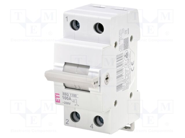 Mains-generator switch; Poles: 1; 230/400VAC; 40A; IP20