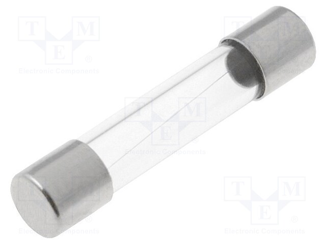Fuse: fuse; quick blow; 4A; 250VAC; cylindrical,glass; 6,3x32mm