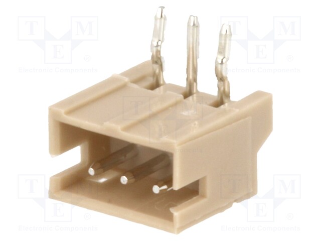 Socket; wire-board; male; 1.5mm; PIN: 3; THT; 100V; 1A; tinned; 20mΩ