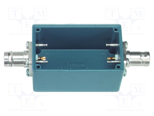 Case; blue; 500V; female,BNC x2; 57.15x28.7x35.05mm; 50Ω