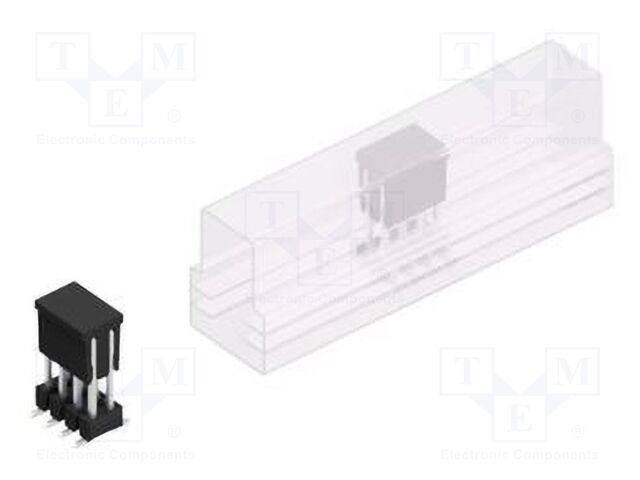 Connector: pin strips; pin header; male; PIN: 8; 2.54mm; SMT; 2x4