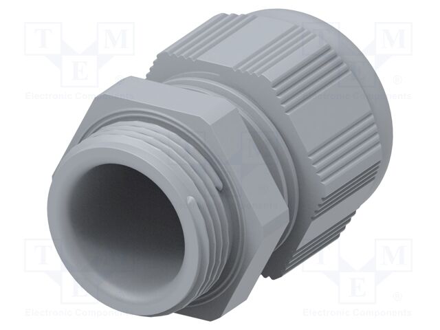 Cable gland; without nut; M25; 1.5; IP68; Mat: polyamide; grey