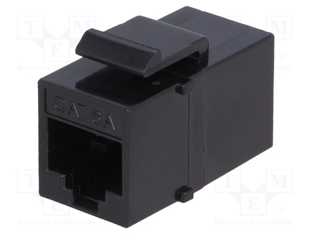 Socket; coupler; PIN: 8; Cat: 6a; unshielded,Keystone; Layout: 8p8c