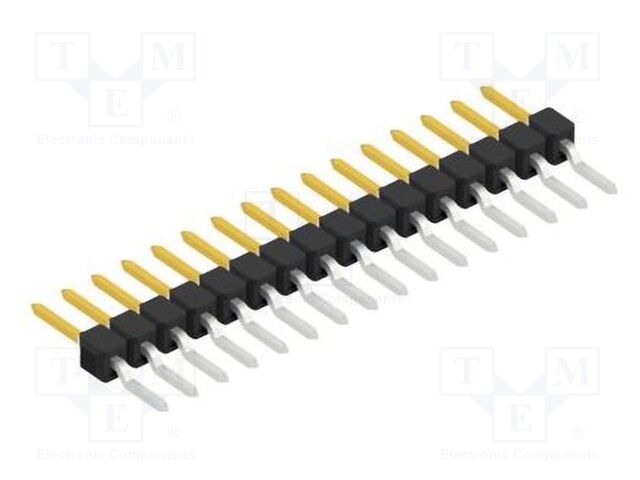 Connector: pin strips; pin header; male; PIN: 16; 2.54mm; SMT; 1x16