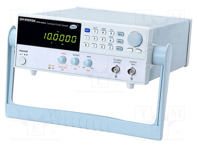 Generator: function; Band: ≤10MHz; Output param: impedance:  50Ω