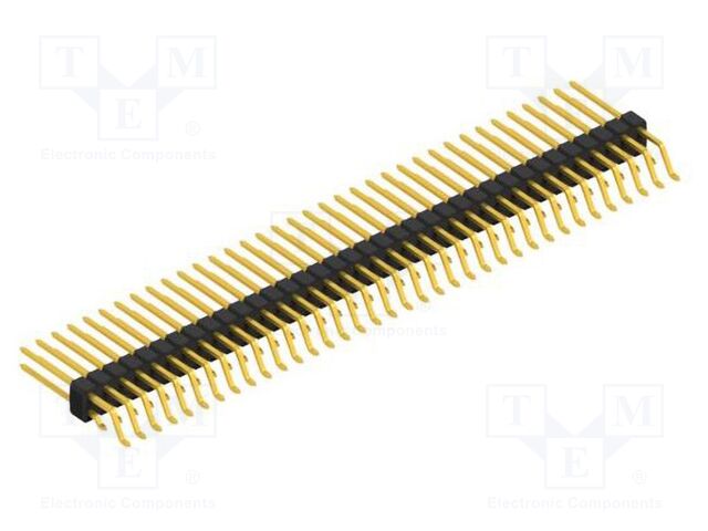 Connector: pin strips; pin header; male; PIN: 72; 2.54mm; SMT; 2x36