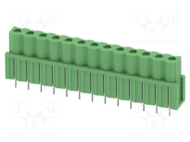 PCB headers, nominal cross section: 2.5 mm?, color: green, n