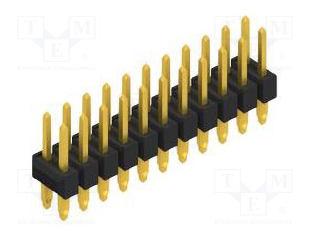 Connector: pin strips; pin header; male; PIN: 22; 2.54mm; THT; 2x11