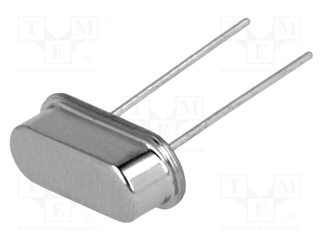 Resonator: quartz; 20MHz; ±30ppm; 18pF; THT; HC49-S; 11x4.7x3.5mm