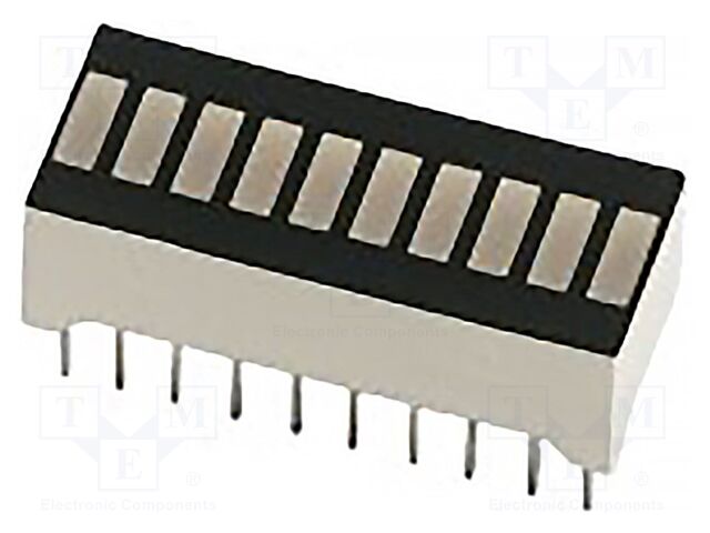 Display: LED; bargraph; RGB; 30÷70mcd,80÷160mcd,180÷260mcd