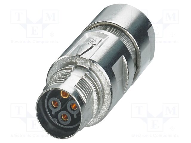 Connector: M17; plug; M17 PRO; PIN: 4; 630V; 25A; IP67; 3+PE; crimped