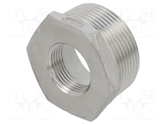 Male-female,reductive; max.10.5bar; 1.4408 stainless steel