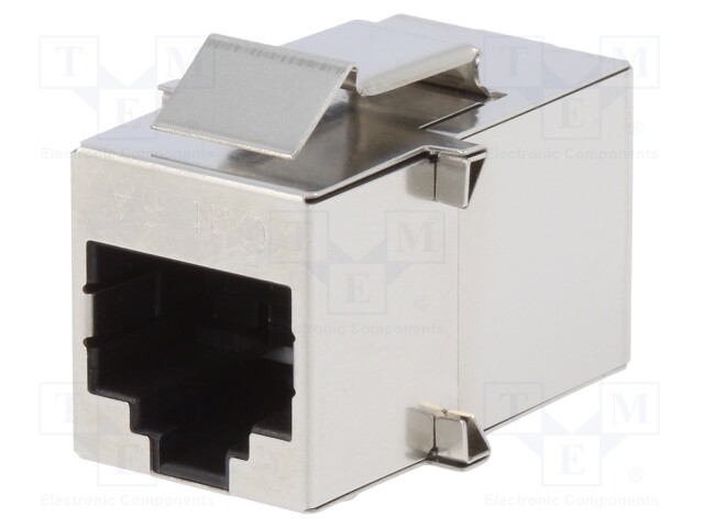 Coupler; Cat: 6a; shielded; Layout: 8p8c; RJ45 socket,both sides