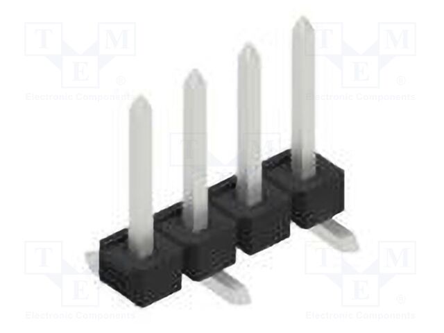 Connector: pin strips; pin header; male; PIN: 4; 2.54mm; SMT; 1x4