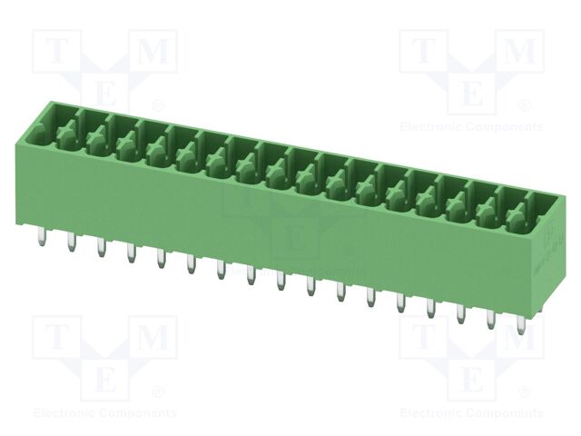 PCB headers, nominal cross section: 1.5 mm?, color: green, n