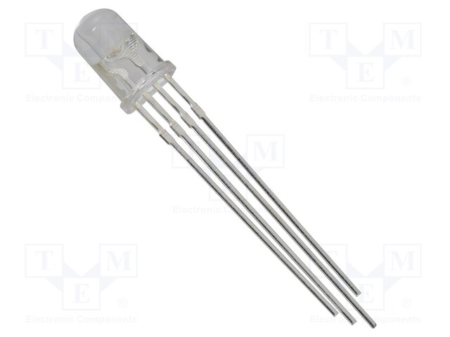 LED; 5mm; tricolour; RGB; 7000÷9000mcd; 10000÷12000mcd; 30°; 20mA