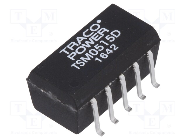 Converter: DC/DC; 1W; Uin: 4.5÷5.5V; Uout: 15VDC; Uout2: -15VDC; SMD