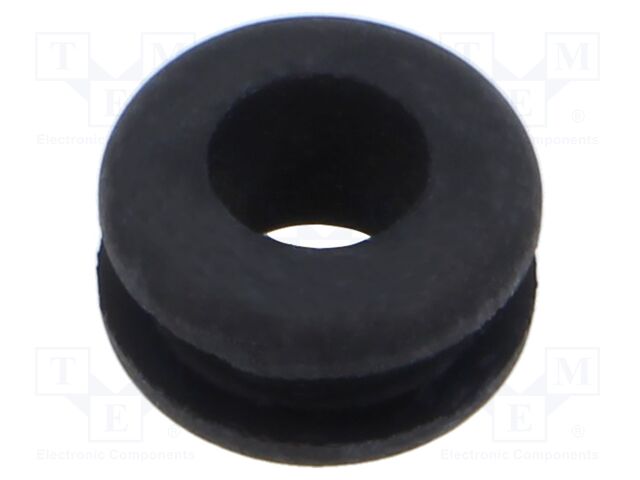 Grommet; black; UL94HB; TPR