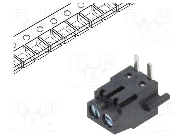 Connector: PCB terminal block; TZ; 10A; 300V; terminal; PIN: 2