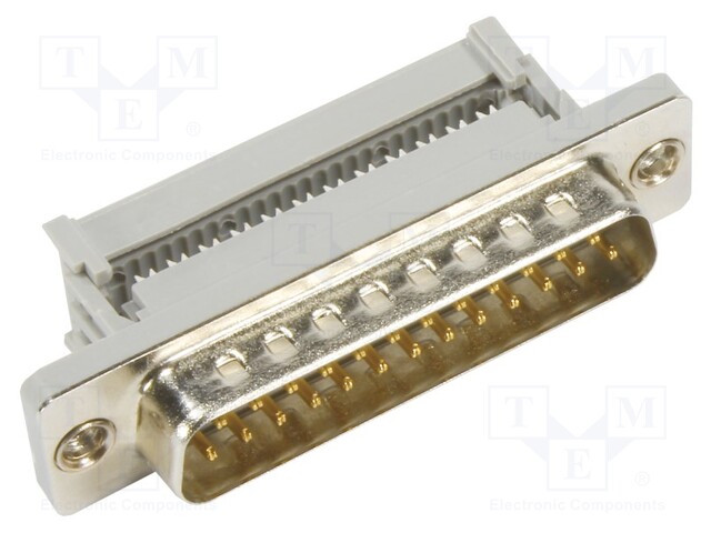 D-Sub; PIN: 9; plug; male; IDC; for ribbon cable; gold-plated