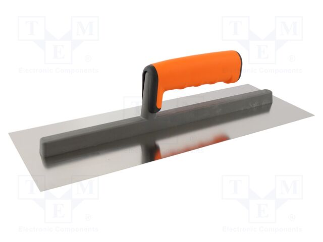 Finishing trowel; L: 330mm; W: 120mm; stainless steel
