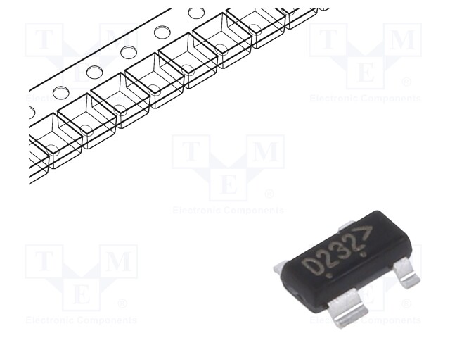 Diode: diode arrays; 6.5÷9V; 225mW; SOT143; Channels: 2