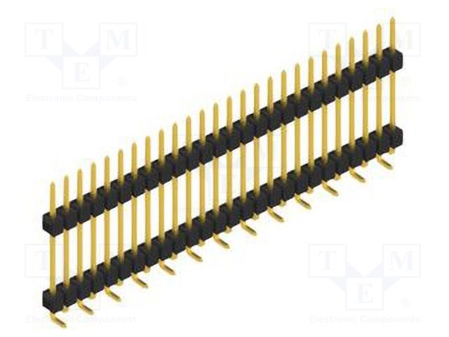 Connector: pin strips; pin header; male; PIN: 26; 2.54mm; SMT; 1x26