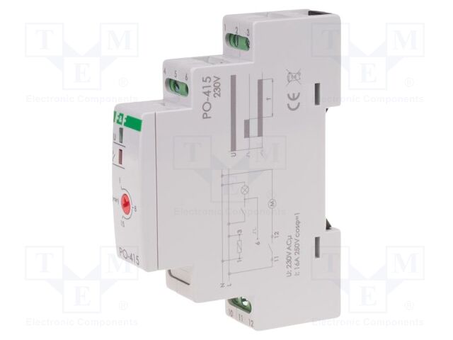 Timer; 1s÷60s; NO / NC; 10A; 230VAC; Number of operation modes: 1