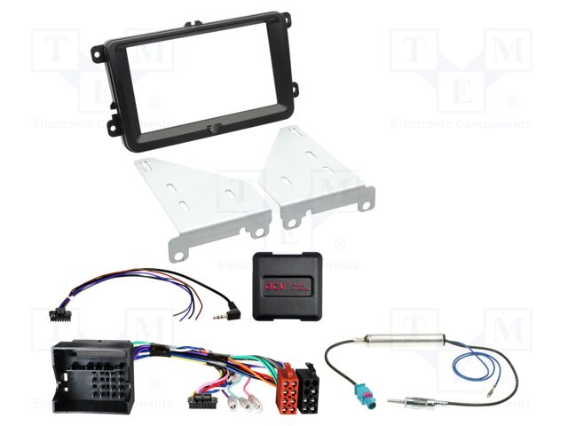 Adapter for control from steering wheel; Seat,VW,Škoda; black