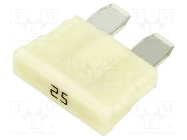 Fuse: fuse; 25A; 80VDC; automotive; 19mm