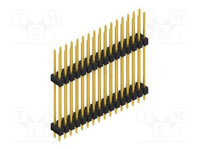 Connector: pin strips; pin header; male; PIN: 32; 2.54mm; THT; 2x16