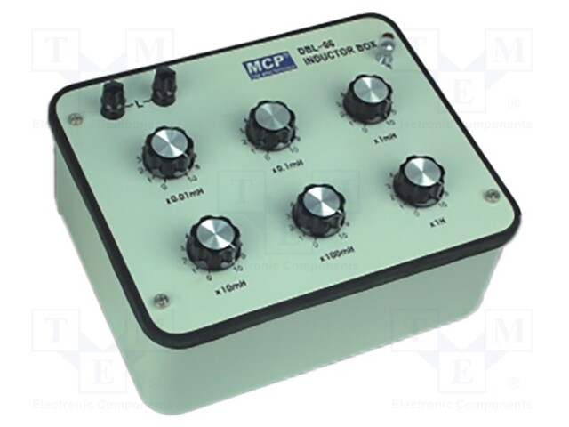 Decade box: inductance; 0,01mH÷H; Number of ranges: 6; 40mA