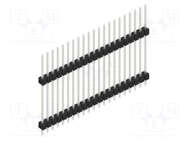Connector: pin strips; pin header; male; PIN: 21; 2.54mm; THT; 1x21