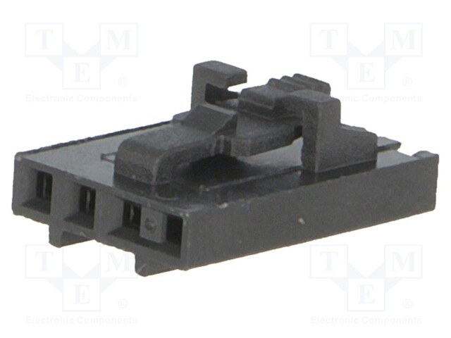 Plug; wire-board; female; 2.54mm; PIN: 4; w/o contacts; for cable