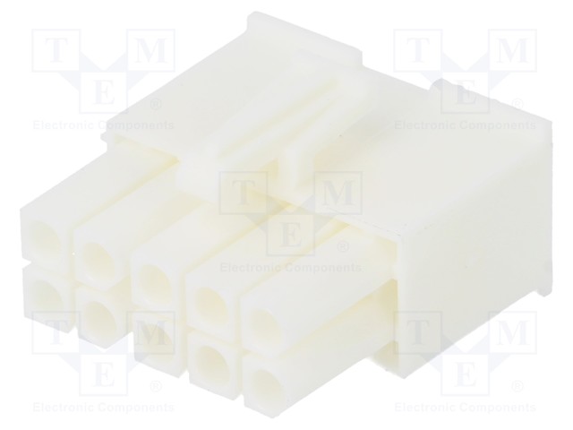 10P MINI UMNL PLUG HSG