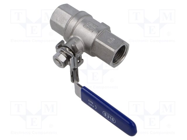Ball valve; max.65bar@<100°C; 1.4408 stainless steel; G316