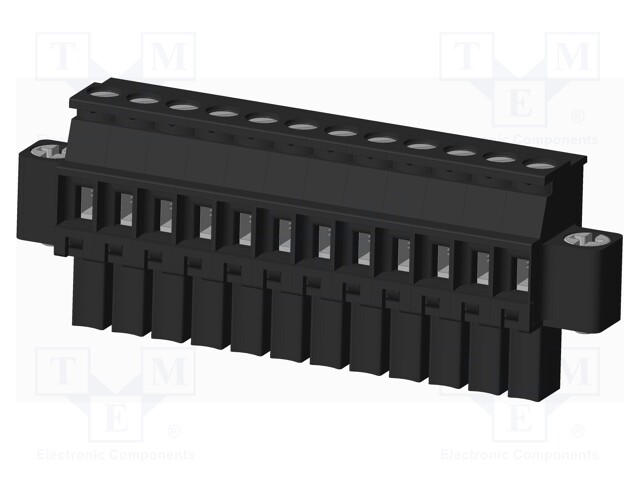 Connector: pluggable terminal block; plug; female; angled 90°