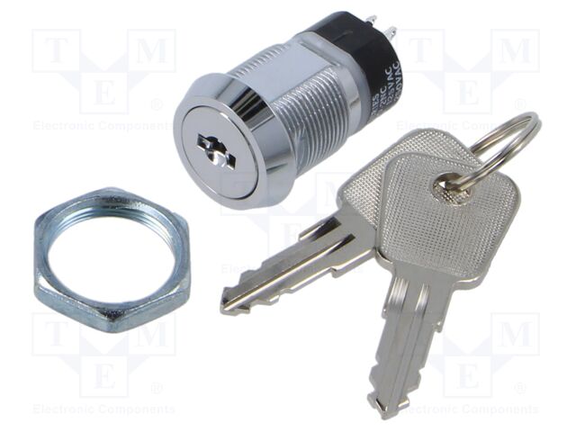 Switch: key switch; Stabl.pos: 2; Switch.method: OFF-ON; Key: flat