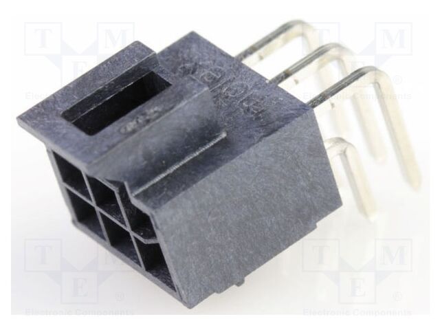 Connector: wire-board; -40÷125°C; angled; PIN: 6; THT; male; on PCBs