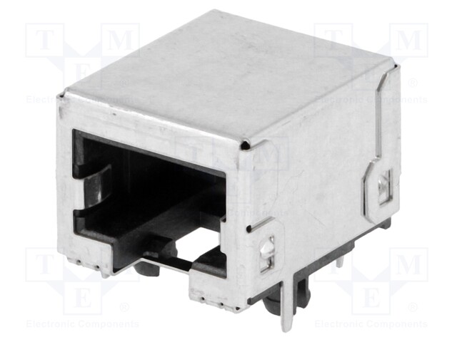 Socket; RJ45; PIN: 8; Cat: 5e; shielded; gold-plated; Layout: 8p8c