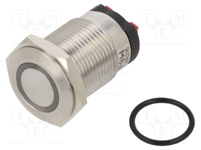 Switch: vandal resistant; Pos: 2; SPST; 10A/24VDC; IP65; OFF-(ON)