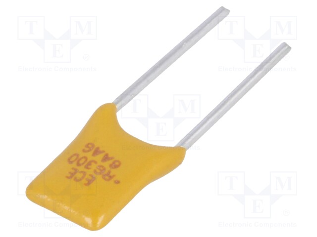 Fuse: PTC polymer; 3A; Pitch: 5.1mm; Leads dim: Ø0.81x7.6mm