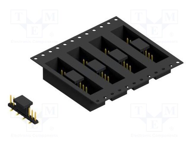 Connector: pin strips; pin header; male; PIN: 9; 2mm; SMT; 1x9; 100V